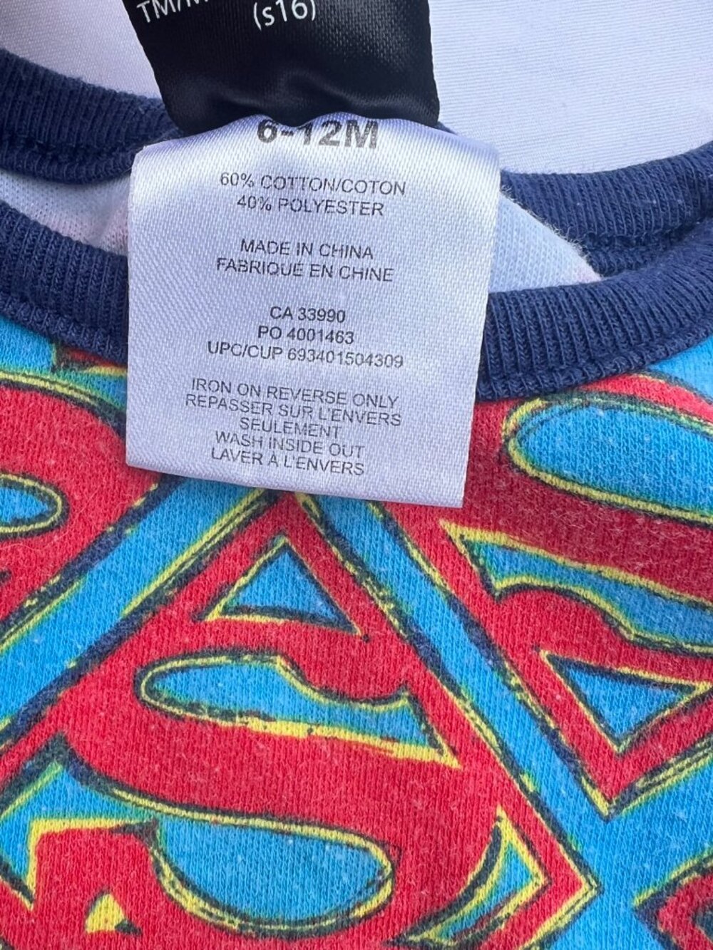 Boys 6-12M Superman DC Onesie Lot of 2 — Short + Long Sleeve — GUC - Picture 7 of 8